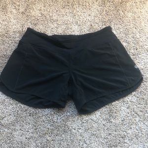 Lululemon speed shorts. Black. Size 6